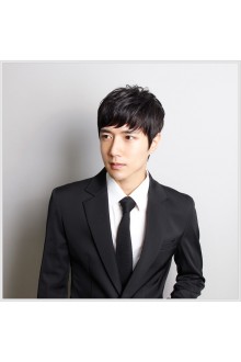 FESHFEN韓版男士假發100 %真發絲假發套定制禿頂時尚假發帥氣頭套